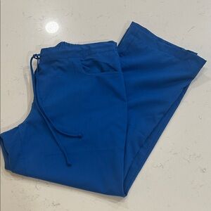 Greys anatomy scrub pants sz L royal blue